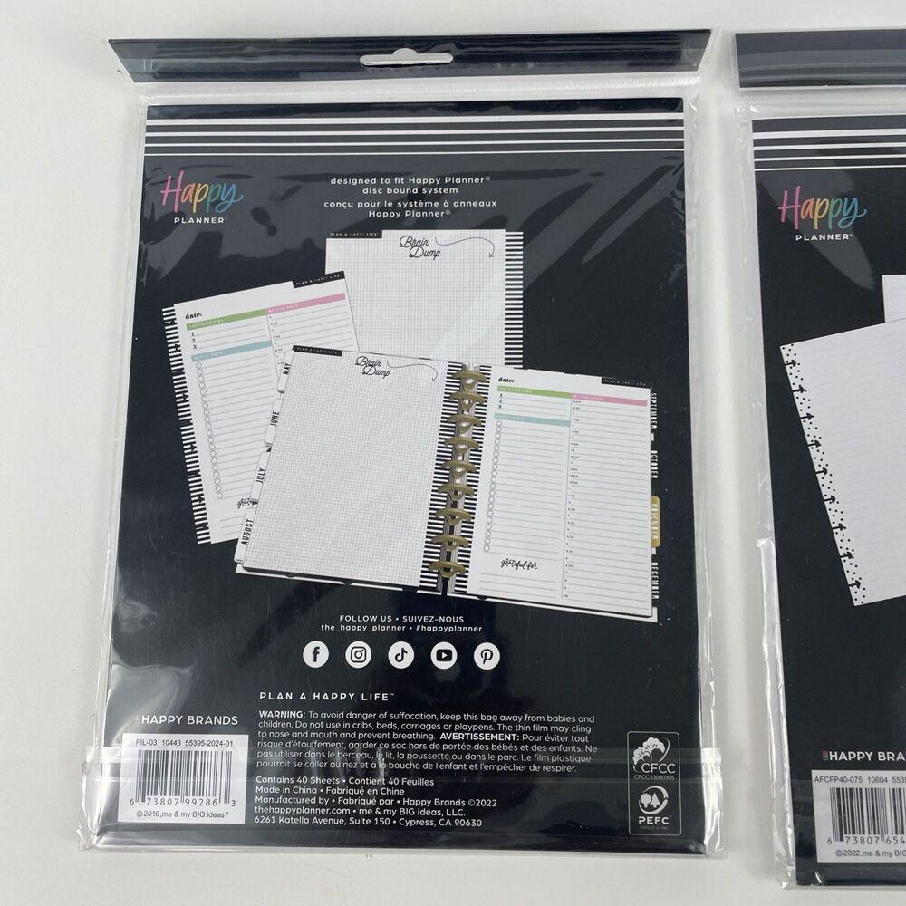 The Happy Planner Classic Filler Paper Sheets Everyday And Simple Dots Lined - Picture 4 of 5